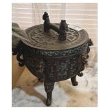 Cast Metal Tripod Censer / Decorative Vessel