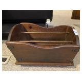 Wood Vintage Magazine Rack