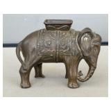 Cast Iron Elephant Bank