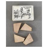 Wooden Square Puzzle Game