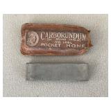 Carborundum Stone & Pouch