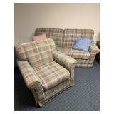 Upholstered Sofa & Chair