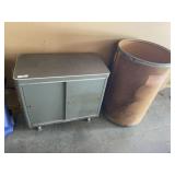 Metal Storage Cabinet & Barrel