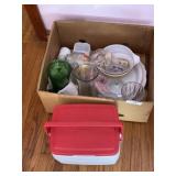 Coleman Cooler & Misc. Glassware