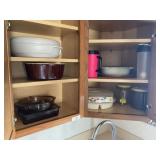2 Cabinets of Misc. Kitchenware's