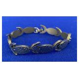 Sterling Silver Fish Link Bracelet