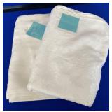 2- White Damask Tablecloth's