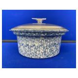 2 Qt Spongeware Bakeware w/ Glass Lid