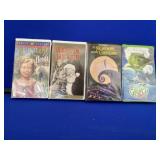 4 VHS Tapes