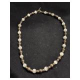 Sterling Silver Beads & Cat's Eye Bracelet