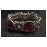 Pink Rhinestone Stretch Bracelet