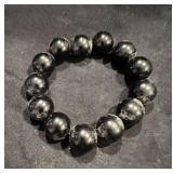 Black Beaded Bracelet