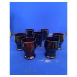 7 Anchor Hocking Royal Red Cups