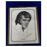 Print of 1997 Boxcar Elvis Presley Sketch