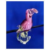 Hand-Blown Art Glass Toucan Figurine