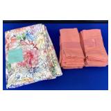 Tablecloth and 12 Dinner Napkins