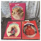 3- Golden Barbie Paper Doll Books