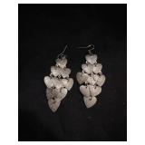 Costume Heart Dangle Earrings