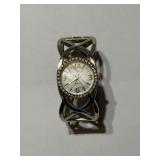 Peck & Peck Hinged Rhinestone Watch