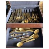Gold Color Stainless Flatware