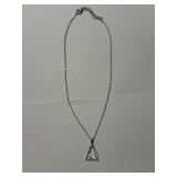 Triangular Crystal Necklace