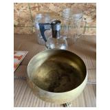 Claw Footed Brass Bowl