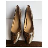 Ladies Snake Skin Style Heels
