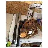 Ted Williams 1960' Baseball Glove & Misc.