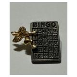Bingo Card Angel Pinback