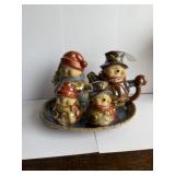 Snowman Creamer / Sugar & Salt / Pepper Set