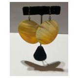 Large Mother of Pearl Shell Earrings