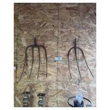 2 Antique Pitchfork Heads