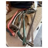 Lot of Bow Saws