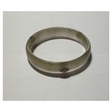 Bakelite Crystal Bangle Bracelet