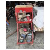 Lot  of Electrical Spools & Cart