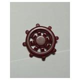 Vintage Bakelite Ships Wheel Brooch