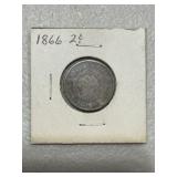 1866 Two Cent Piece