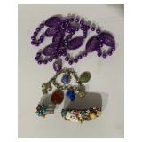 Mardi Gras Beads, Hair Accessory, Ring Bracelet