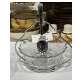 Vintage Candy Dish, Holder & Spoon