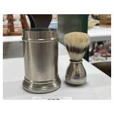 Metal Shaving Mug & Brush