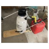 Sprayer & Gas Can