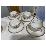 8 Vintage W.S. George Gold Trim Dishes