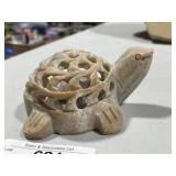 Hand Carved Soapstone Turtle