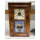 Fenton-Burkley Lamp Clock Co. Ornate Wall Clock