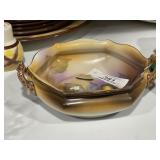 Ornate Noritake Hand Painted Double Handle Bowl