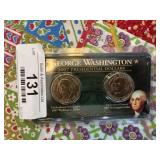 Two 2007 George Washington Dollars