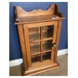Wood Glass One Door Cabinet