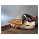 Pair of Wood Carved Geese