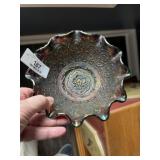 Fenton Carnival Ruffled Bowl