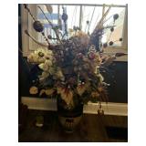 Decorator Elephant Vase Floral Arrangement